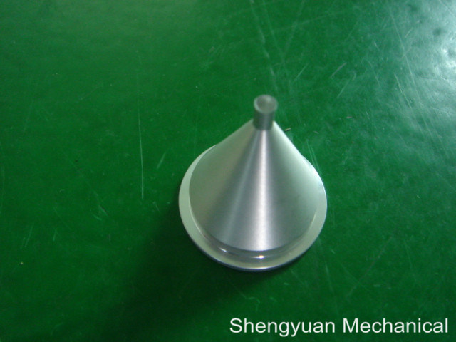 O giro de aço inoxidável personalizado da máquina da precisão do CNC/metal girou/filtro do cone