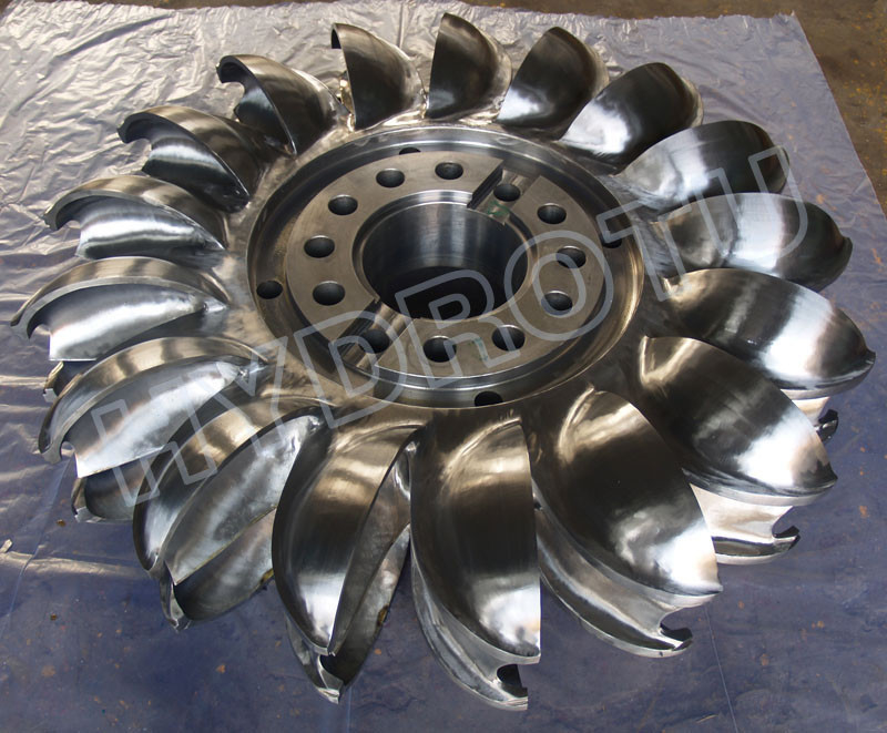 Hidro corredor da turbina de Pelton com o CNC da forja que faz à máquina para o projeto principal alto das energias hidráulicas