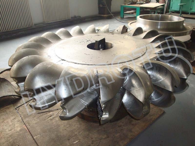 Hidro corredor da turbina de Pelton com o CNC da forja que faz à máquina para o projeto principal alto das energias hidráulicas