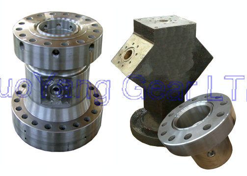 Peças fazendo à máquina fazendo à máquina do torno de aço componente resistente, forjando o serviço do torno