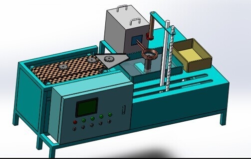 Equipamento da ferramenta do endurecimento de indução do FCC 100KW 10-50khz do CE com controle do PLC